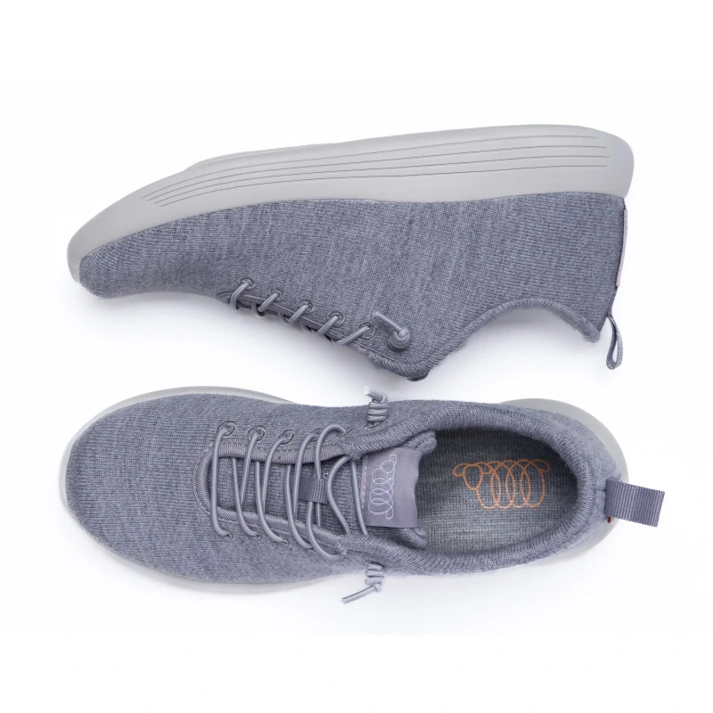 Woolloomooloo Cheviot Wool Sneaker – Grey